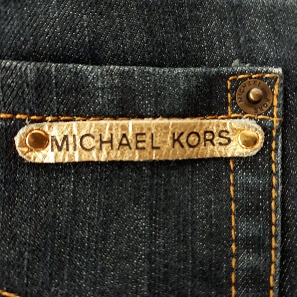 Michael Kors Boot Cut Dark Wash Low Rise Jeans Sz4 - Picture 5 of 11